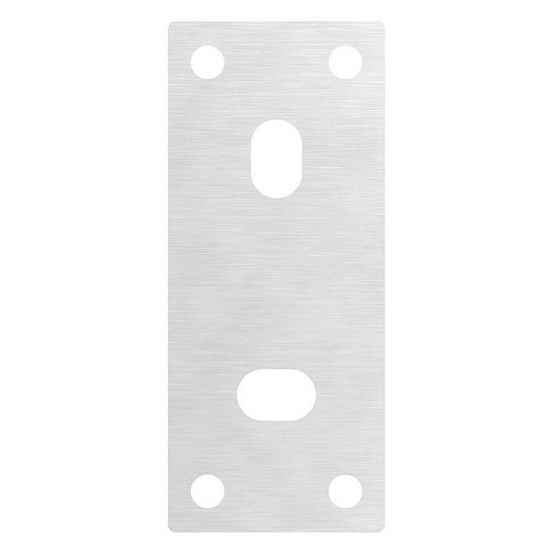 Ankerplatte 130x55x8mm, passend für Spannringe, V2A