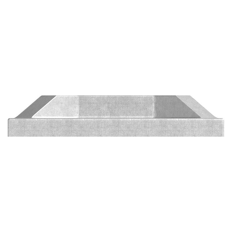 Wand- u. Bodenanker, 100x100x8mm, V2A
