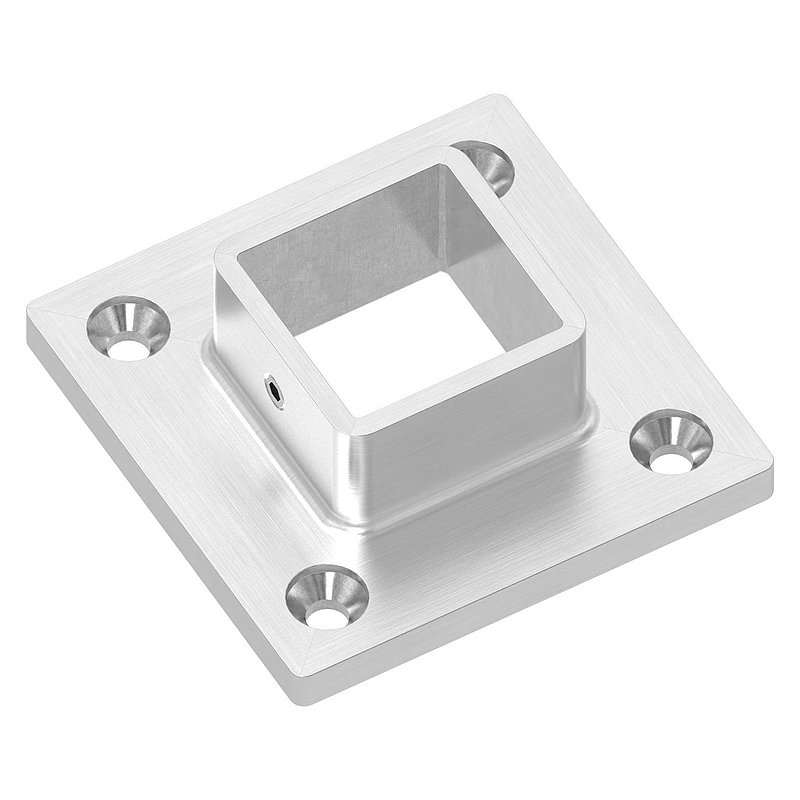 Wand- und Bodenanker, für Rohr 30x30mm, V4A