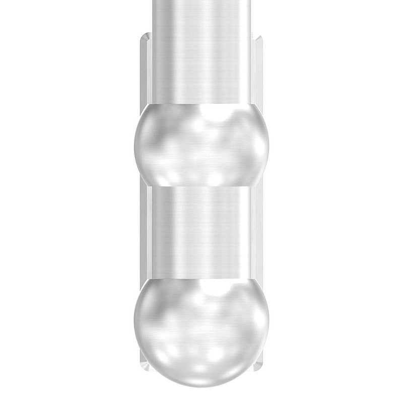 Wandbefestigung für Geländerpfosten 48,3mm, V2A