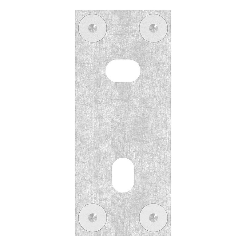 Fixation murale pour poteau de garde corps 42,4mm, V2A