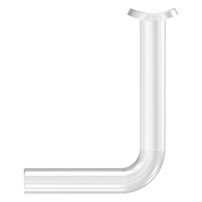 Bracket Ø 12mm with handrail connection plate 42.4mm, AISI316