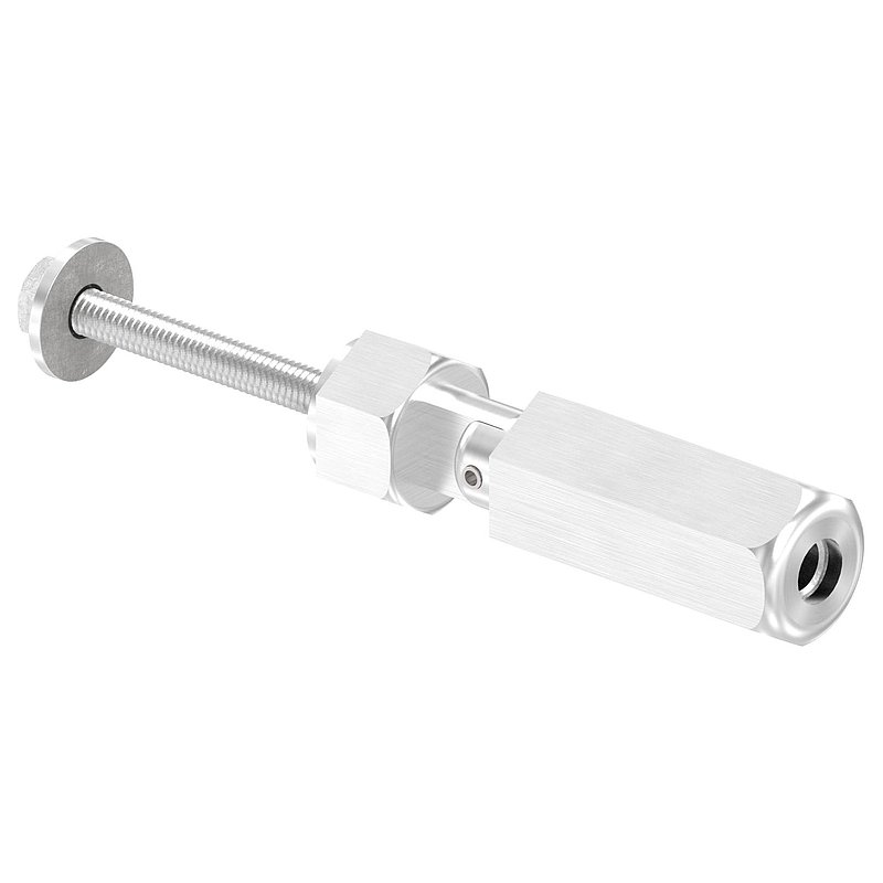 Embout fileté à monter soi-même avec articulation, pour câble 6mm, V2A