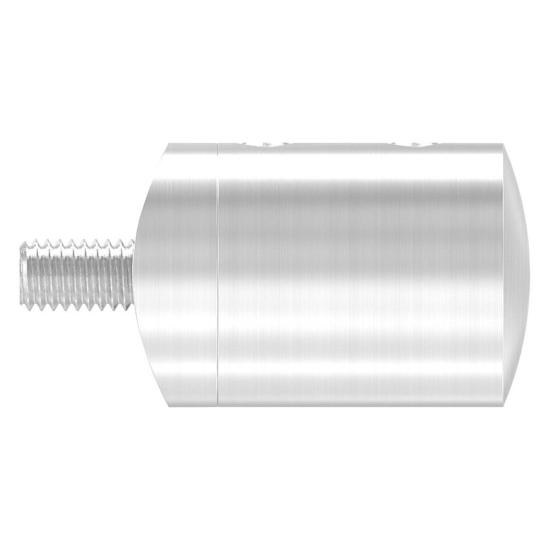 Querstab-Endhalter f. 42,4mm Rohr m. Sackloch links 10,2mm, V2A