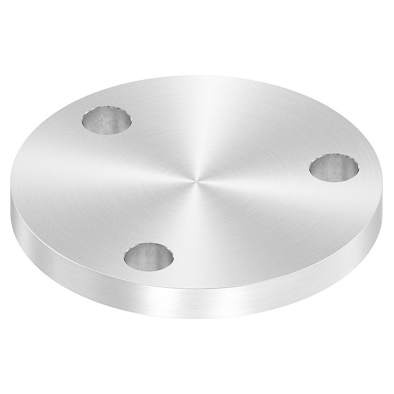 Ankerplatte Ø 100x10mm, mit Rundschliff, V2A