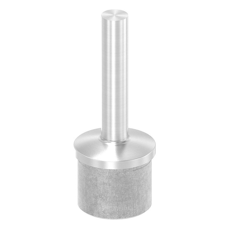 Rohrabschlussstopfen mit Stift für Rohr 42,4x2,0mm, V2A