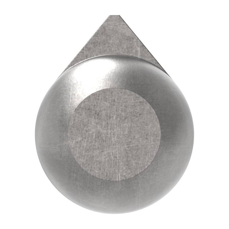 Anschweißband mit Messingring und -stift, Länge: 120mm