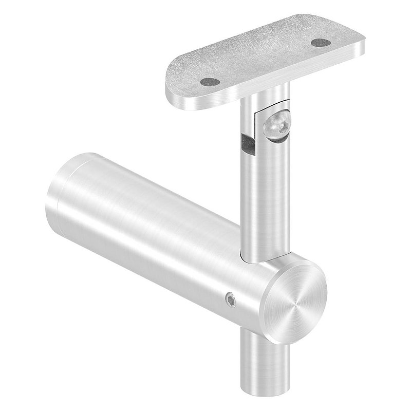 Handlaufhalter mit Gelenk, Handlaufanschlussplatte 42,4mm, V2A