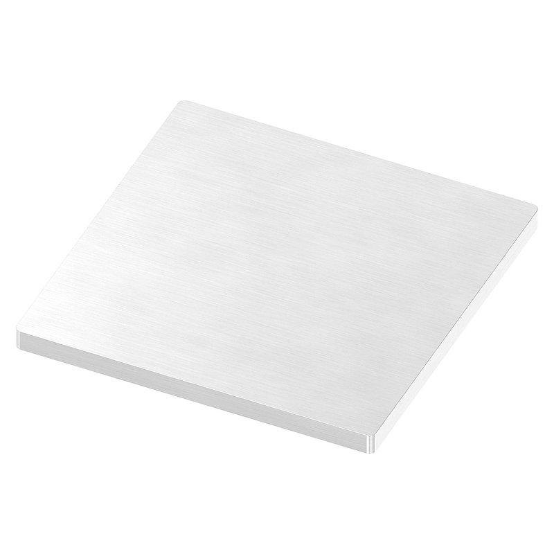Ankerplatte, 100x100x6mm, mit Längsschliff, V2A