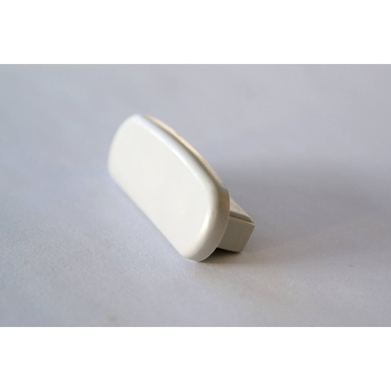 Endkappe für Kunststoffhandlauf für 40x8mm, telegrau
