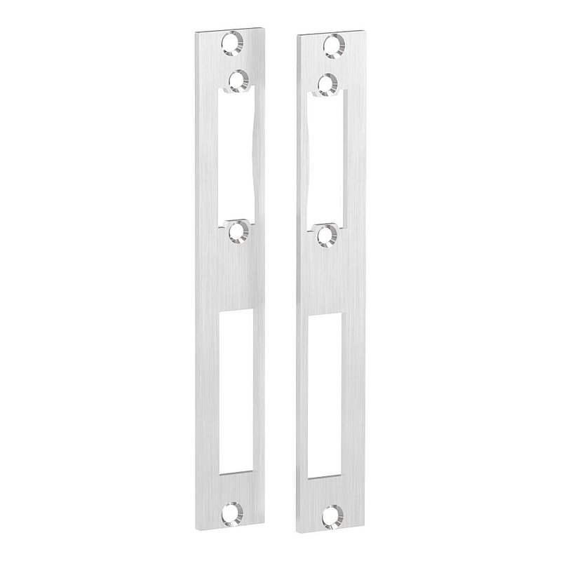 Edelstahlschließblech 172x26x3,0mm, für Abstand 72mm, V2A