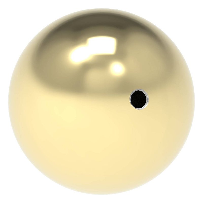 Hollow brass ball Ø 70mm with M8