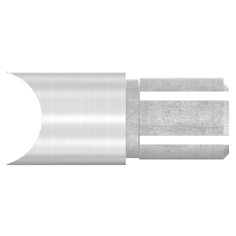 Anschlussstück 90°, Anschluss oben: 33,7mm, V2A