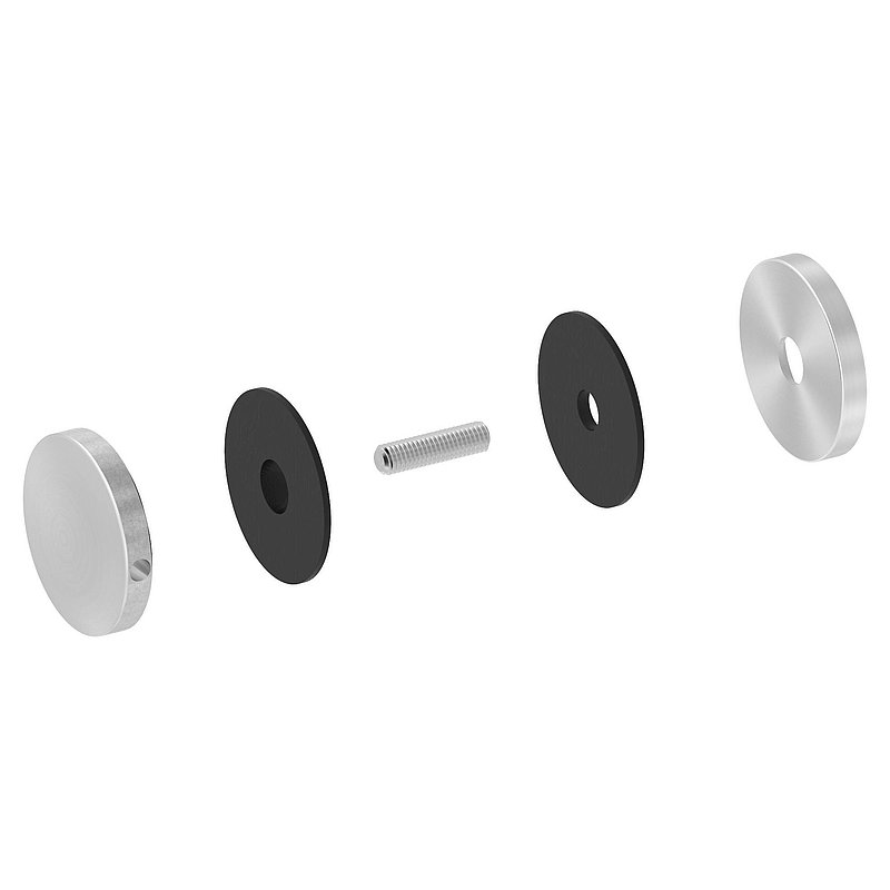 Glaspunkthalter Ø 52 mm, passend zu Brenk-Halter, V2A