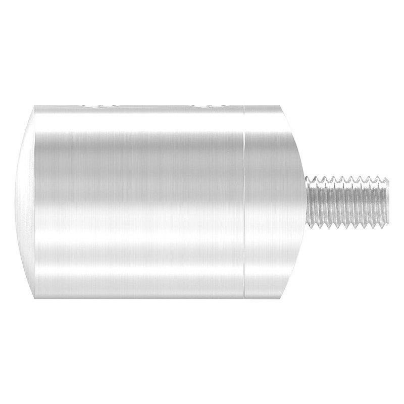 Cross bar end bracket for 42.4 mm tube with blind hole right 10.2 mm, AISI304