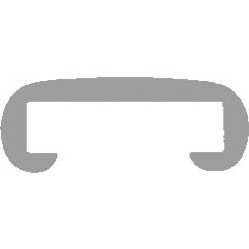 Kunststoffhandlauf für 30x8mm, verkehrsgrau