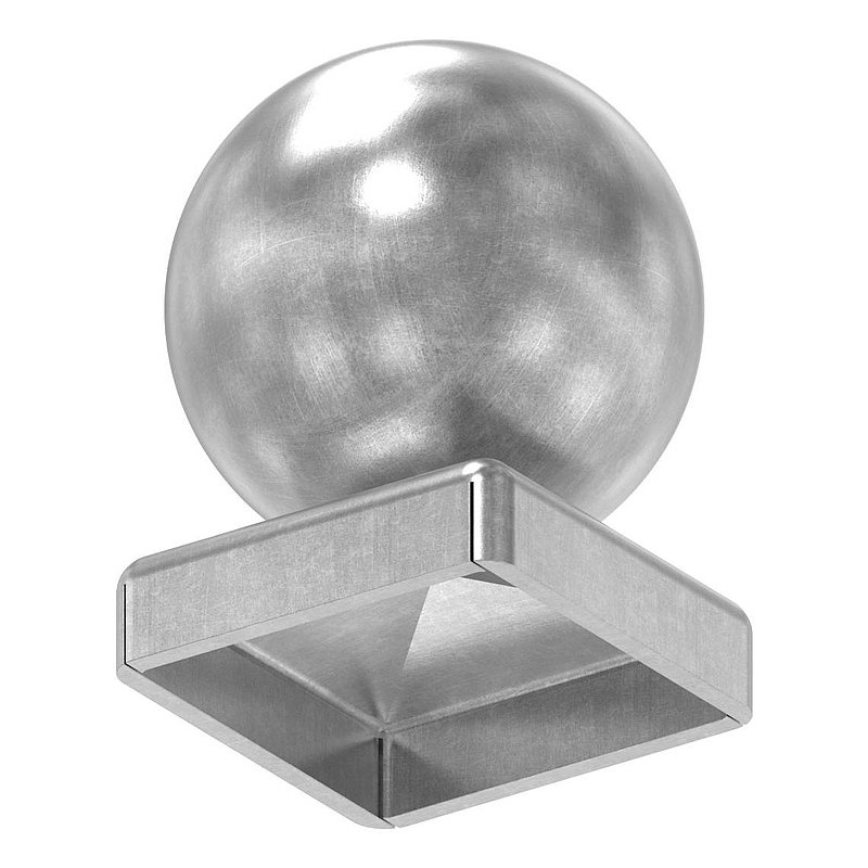 Pfeilerbedecker 30x30mm mit Hohlkugel Ø 40mm