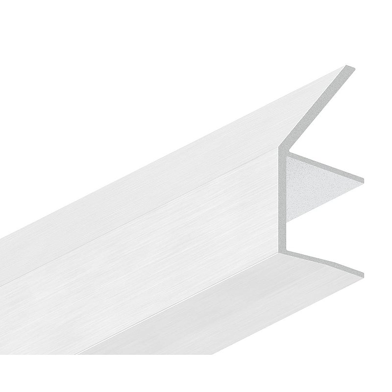 Regenrinne für Vordächer, Glas 17,52mm, L=1400mm, E4/EV1