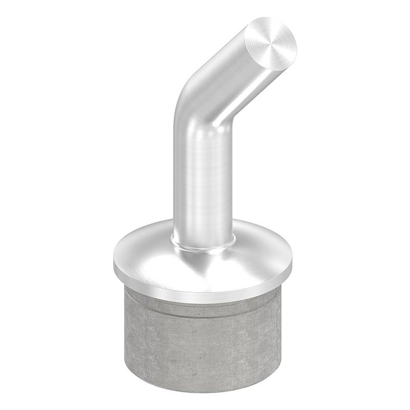 Tube end plug with pin 135°, for tube 42.4x2.5mm, AISI304