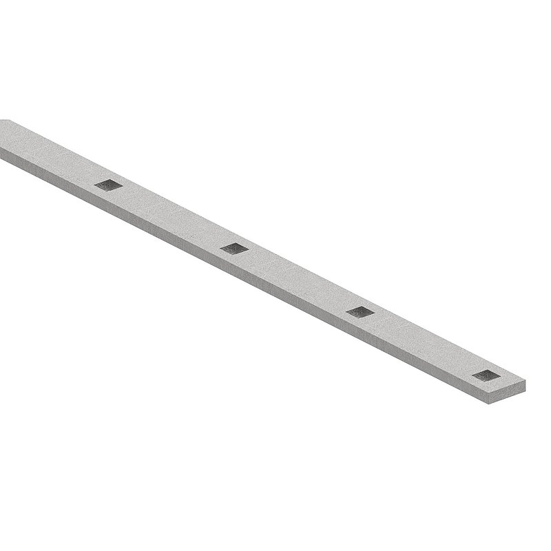 Lochleiste 30x8mm, Lochabstand 120mm, 3000mm