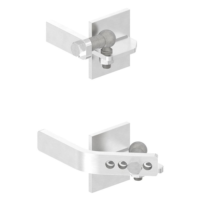 Hebetorbeschlag für Metallpfosten, Edelstahl V2A