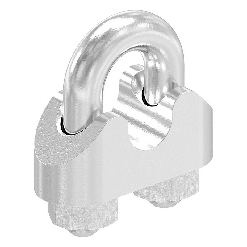Drahtseilklemmen für Seil 6mm, V4A