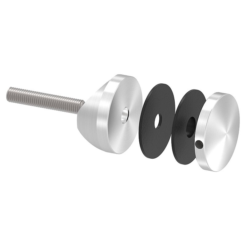 Point de fixation 52mm, jonction: 48,3mm, V4A