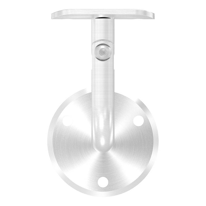 Handlaufhalter mit Gelenk, Handlaufanschlussplatte Rohr 42,4mm (Ronde und Bügel verschraubt), V2A