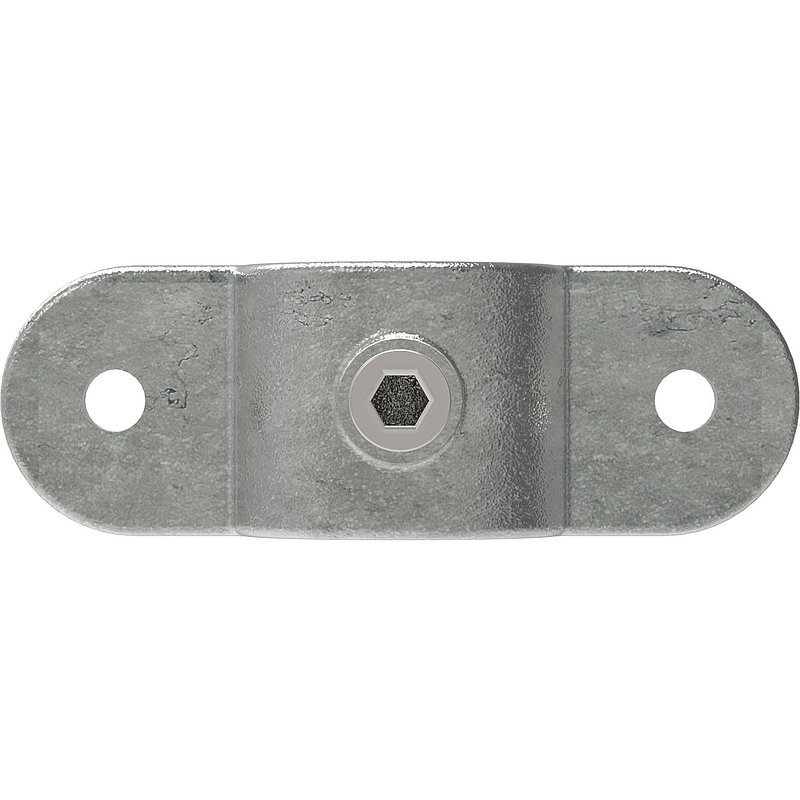 Holder with 2 brackets, 180°, for pipe Ø 42.4 mm