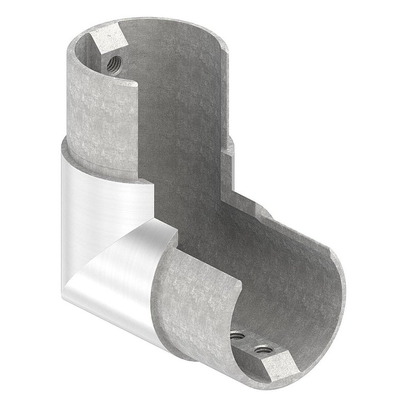 Eckbogen vertikal, für 48,3mm, V4A, Rahmenecke