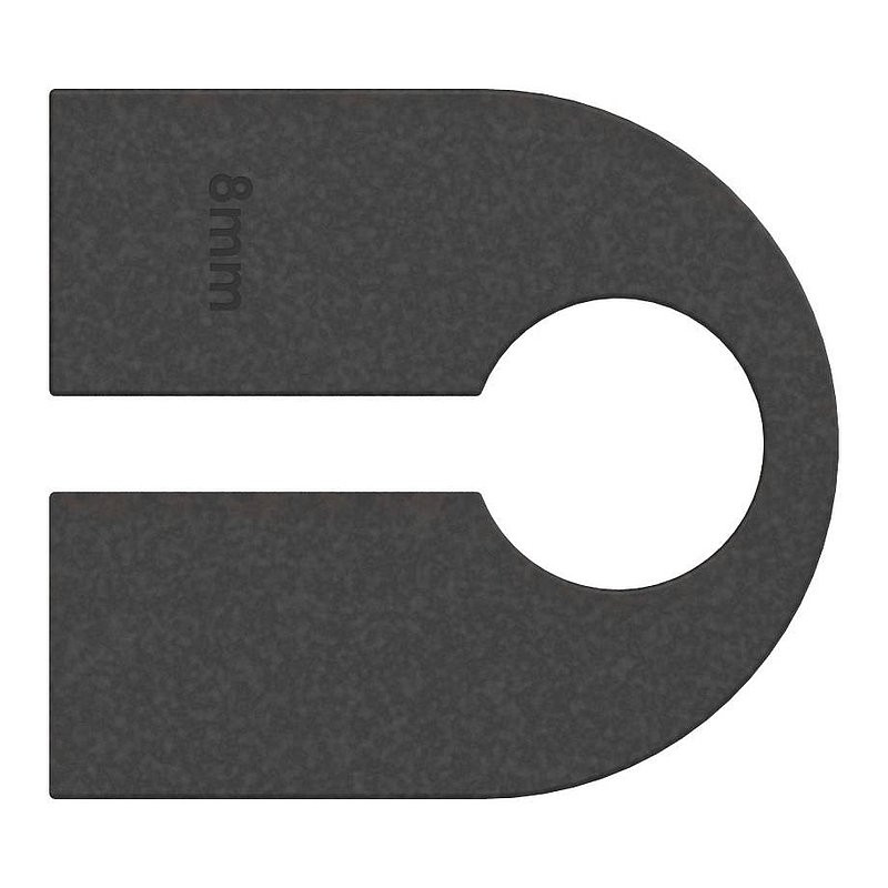 Rubber for Mod. 16, toughened safety glass 8mm