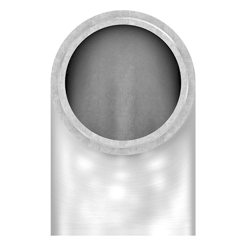 Endbogen 90° flach, für Rohr 42,4x2,0mm, V4A