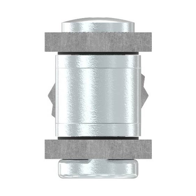 Gond à visser M18 réglable, filetage long, acier électrozingué