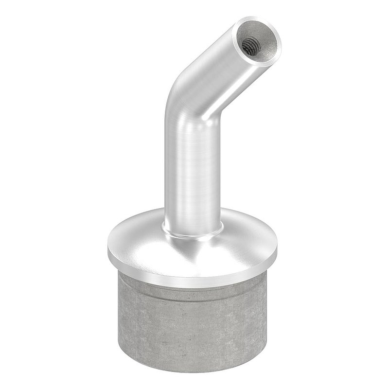 Tube end plug with pin 135°, for tube 42.4x2.5mm, AISI304