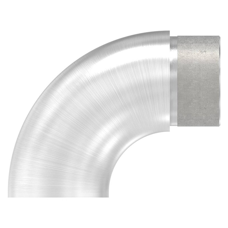 End bend 90° flat, for tube 40.0x2.0mm, AISI304
