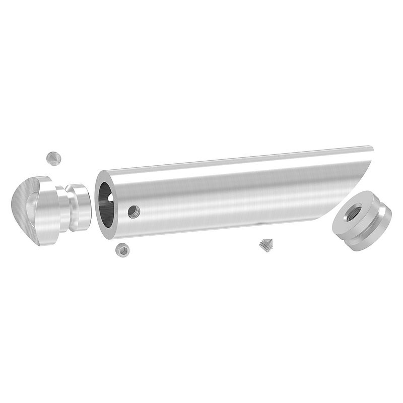 Rohrabstandshalter schräg, für Rohranschluss 33,7mm, V2A