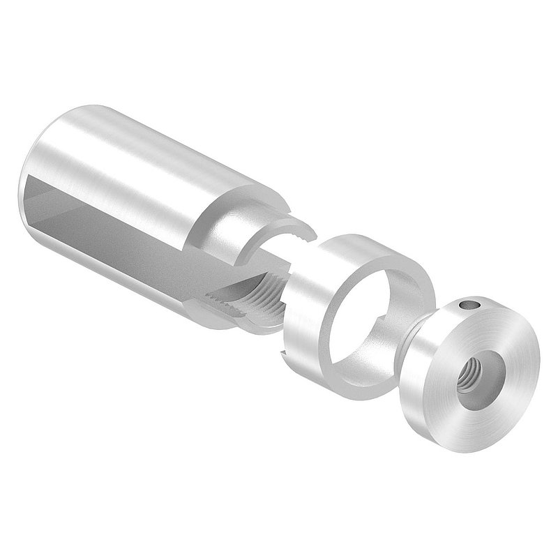 Brenk Grundhalter für Flachstäbe 50x10mm, V2A