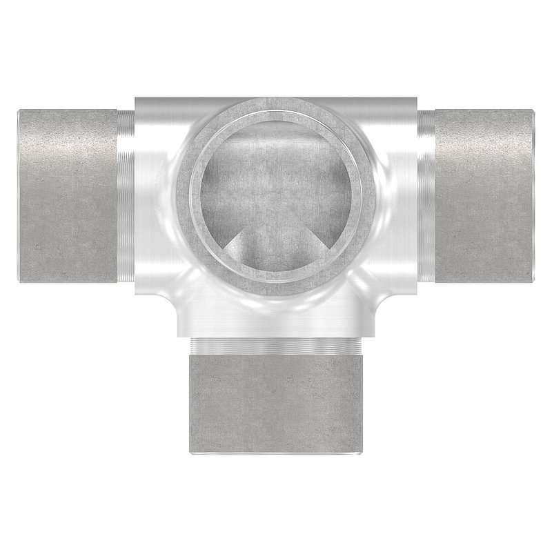 T-Stück mit seitl. Abgang, für Rohr 33,7x2,0mm, V2A
