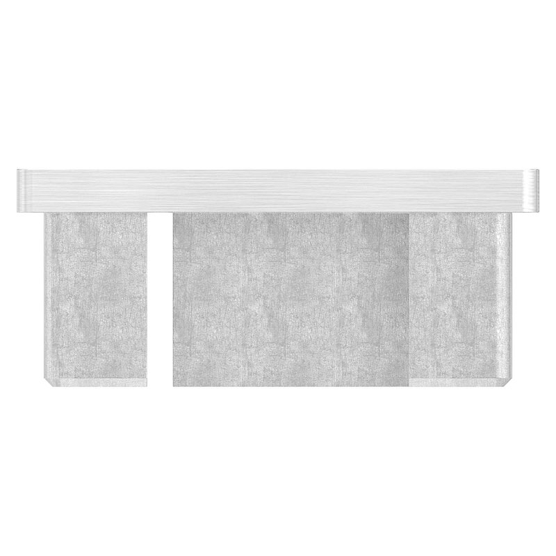 Einsteckkappe, für Rohr 60x40x3,0mm, V2A