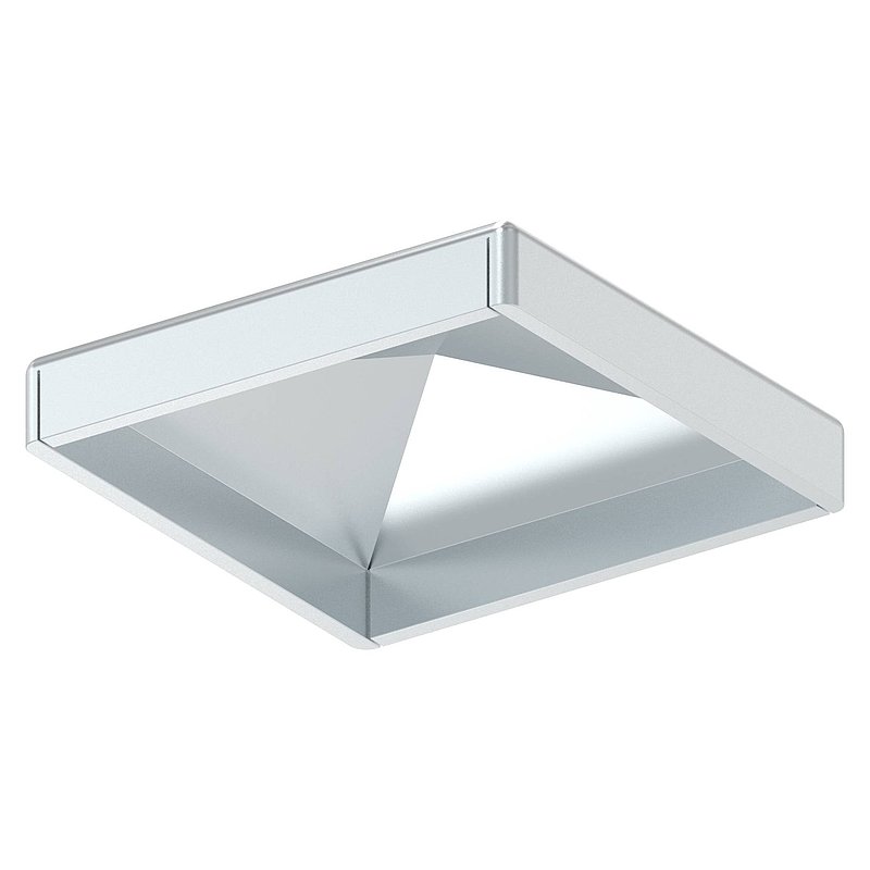 Pfeilerbedecker für Rohr 40x40mm, verzinkt
