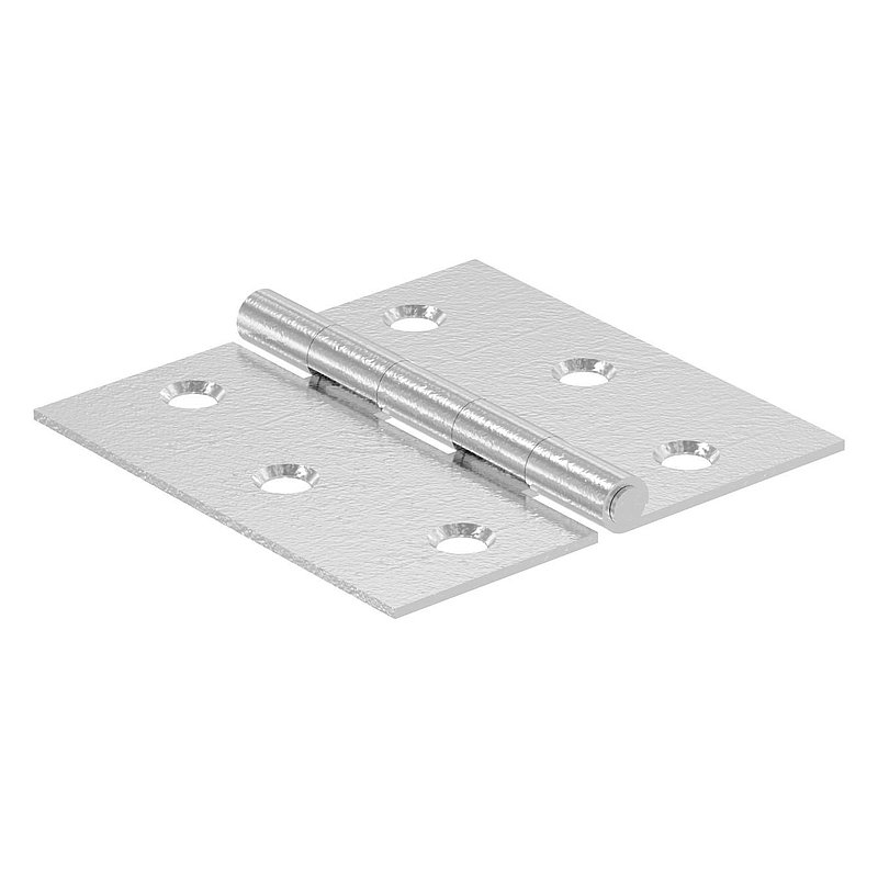 Edelstahl-Scharnier 50x50mm mit festem Zapfen