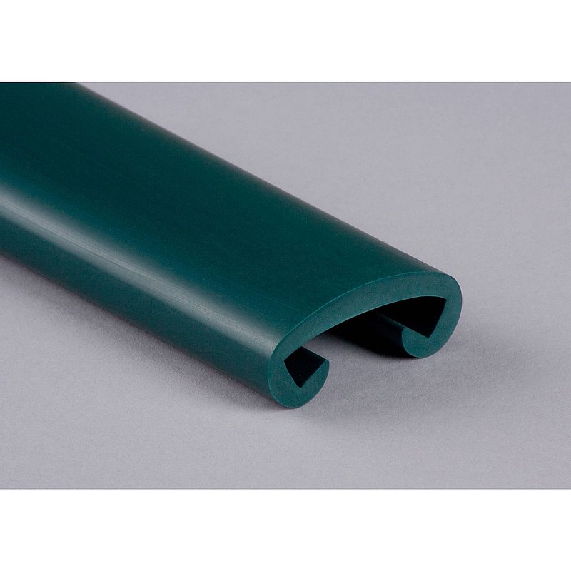 Kunststoffhandlauf für 40x8mm, blaugrün