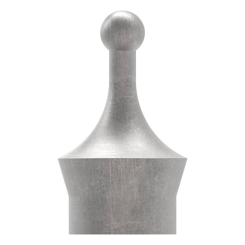 Cap for square bar 12x12mm, H: 50mm