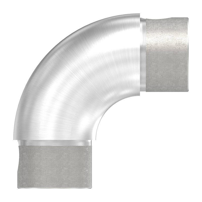 Tube bend 90°, adjustable, tube 42.4x2.0mm, AISI316