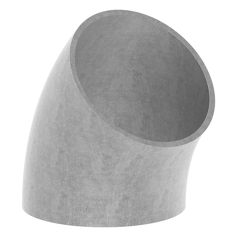 Schweißbogen 45°, 76,1 x 2,9mm, Bauart 3