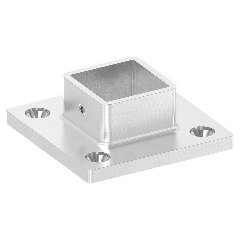Wand- und Bodenanker, für Rohr 30x30mm, V2A