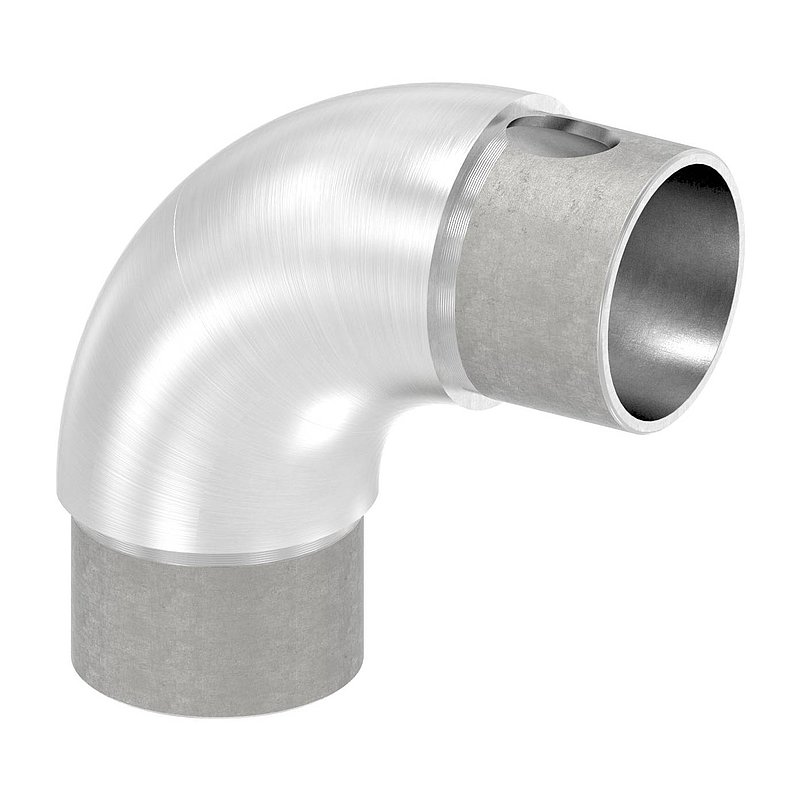 Tube bend 90°, adjustable, tube 42.4x2.0mm, AISI316