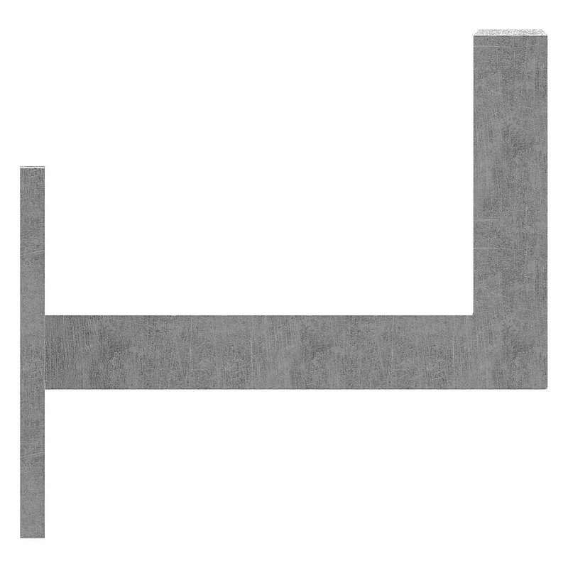 Handlaufträger mit Ronde 60x60x4mm
