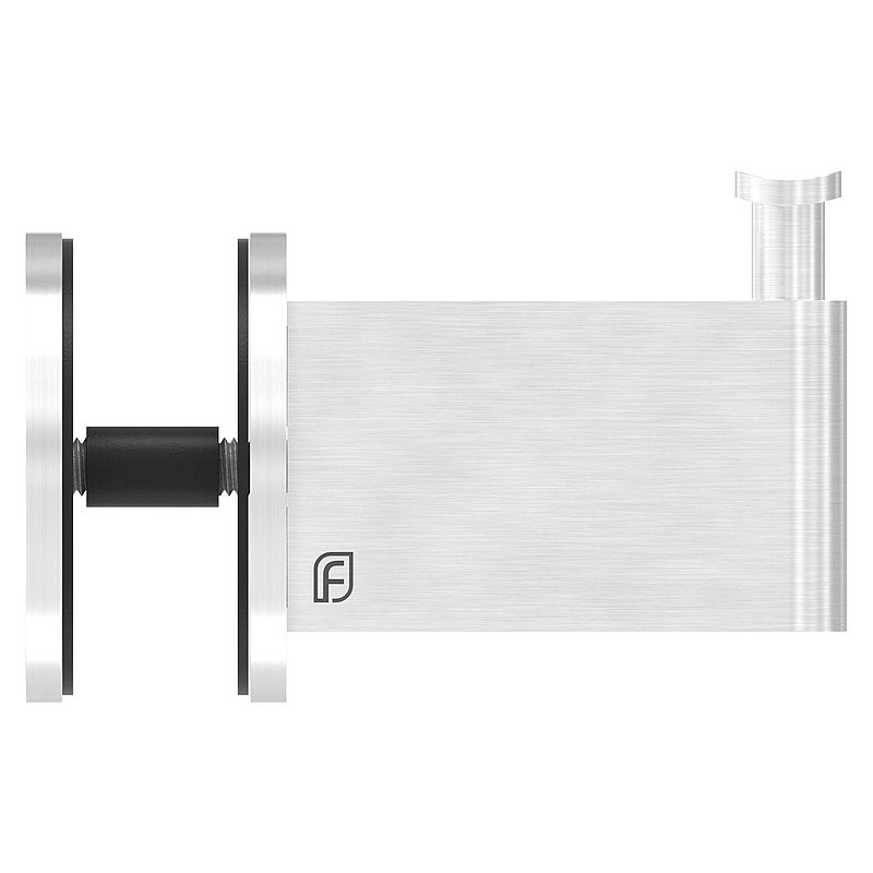 Sensa Design 2, for tube 42.4mm, for mounting on glass, AISI304