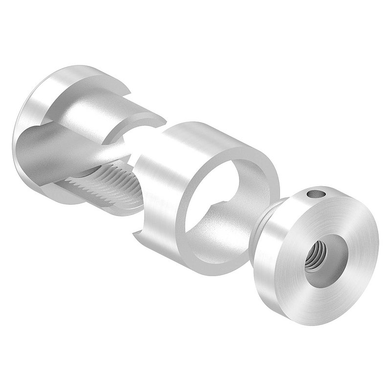 Brenk base holder for rods Ø 14mm, ALU